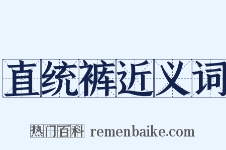 直统裤近义词是什么意思的图片